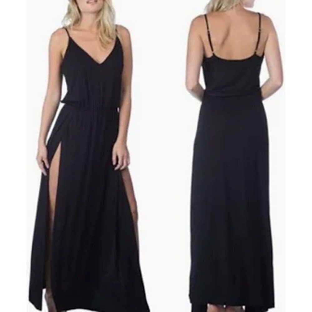 La Blanca Resortwear Black Swimsuit Cover,‎ 59" Long, 43" Slit on each side - Picture 9 of 9